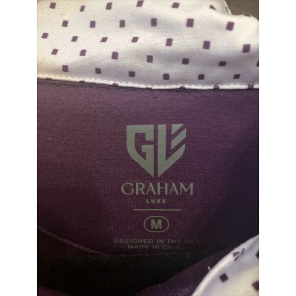 Men’s Graham Luxe Golf Polo shirt Size Medium And Coordinating 1/4 Zip Pullover - Picture 3 of 8